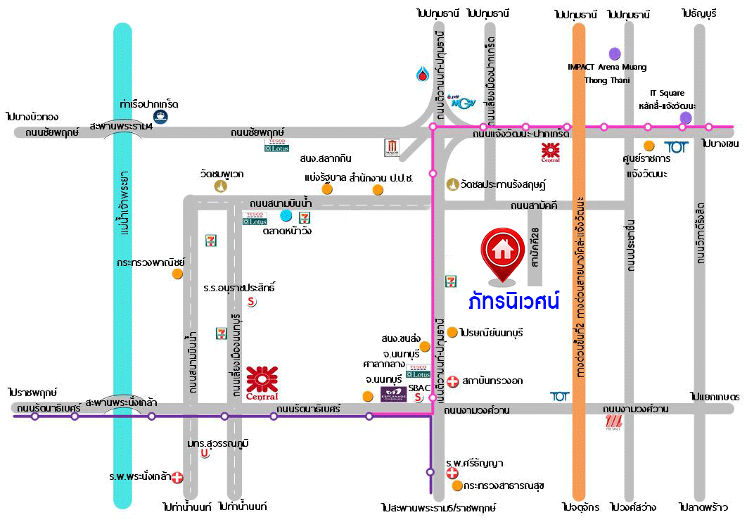 บ้านมือสองตกแต่งใหม่ ม.ภัทรนิเวศน์ สามัคคี-งามวงศ์วาน เนื้อที่ 17 ตร.ว. ฟังก์ชัน 2 ห้องนอนใหญ่ 2 ห้องน้ำ จอดรถได้ 1 คัน ทำเลเชื่อมต่อหลายเส้นทาง ใกล้เดอะมอลล์งามวงค์วาน, เซ็นทรัลแจ้งวัฒนะ  และรถไฟฟ้าสายสีชมพู "สถานีสามัคคี"